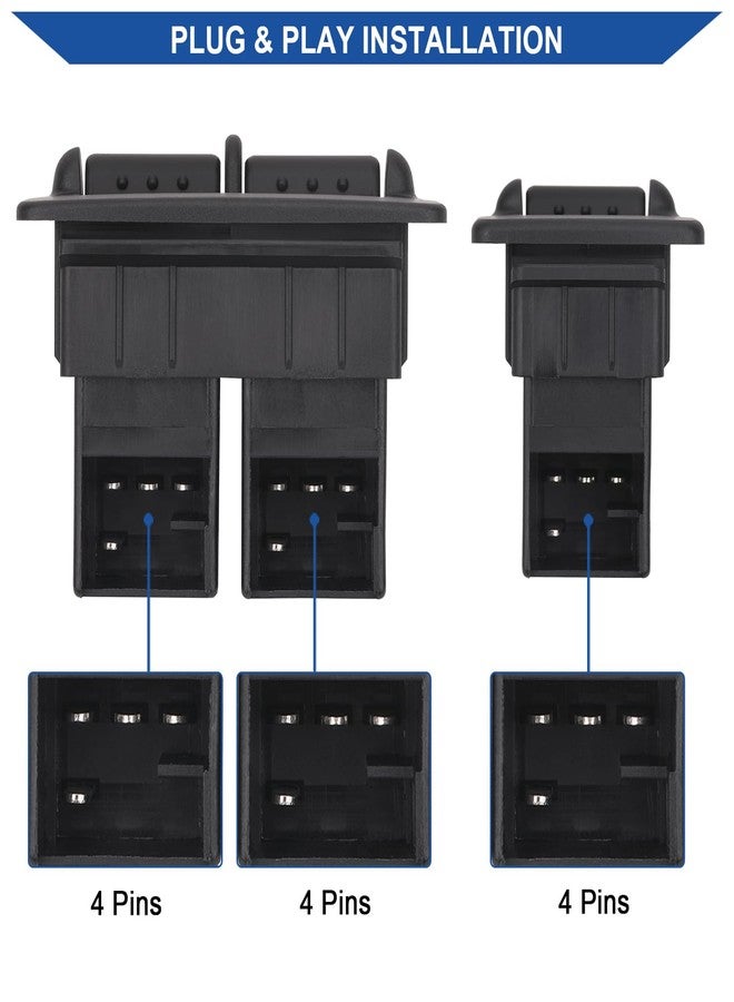 Obaee Power Window Switch Button Driver Side & Passenger Side Compatible with 1998-2010 VW Volkswagen Beetle, Replace OEM 1C0959527, 1C0959855 - Image 3
